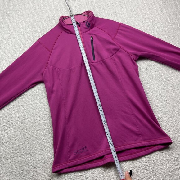 Scott Defined Midweight Pullover Tech Top Sz L Women Pink Baselayer Ski / Hike - Picture 9 of 14